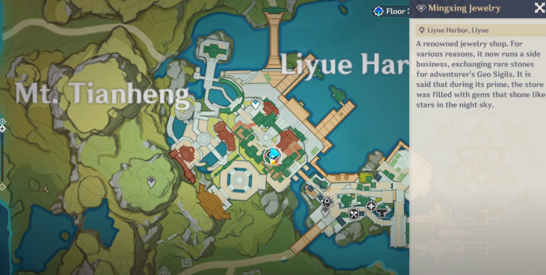 Genshin Impact Souvenir Shop Location Gachazone